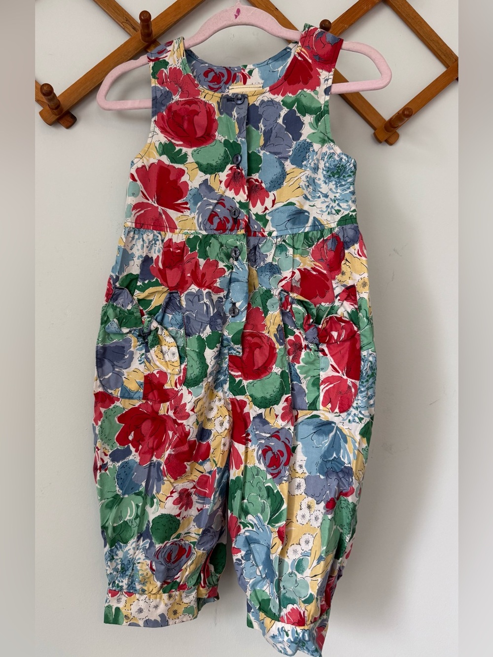 Vintage Laura Ashley Mother & Child Floral Romper Size 3